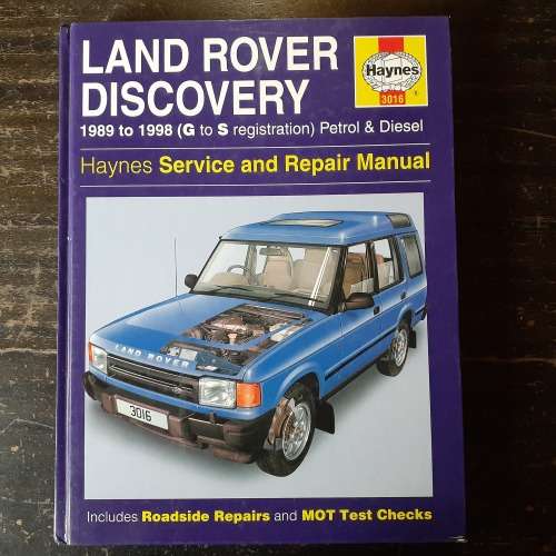 Haynes. LAND ROVER DISCOVERY. 1989 to 1998. Service and Repair Manual.