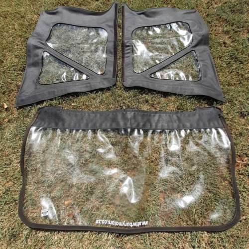 JEEP Wrangler soft top windows. Back and side windows
