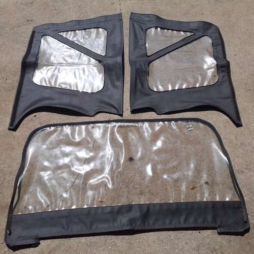 JEEP Wrangler soft top windows. Back and side windows