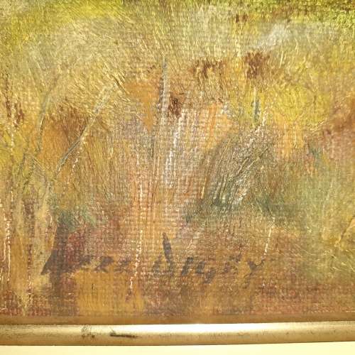 Boschendaal Cape. Bezz Digby. Oils on bord, framed.
