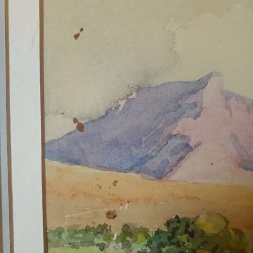 Drakensberg. Sam.J. Fourie. Watercolour.