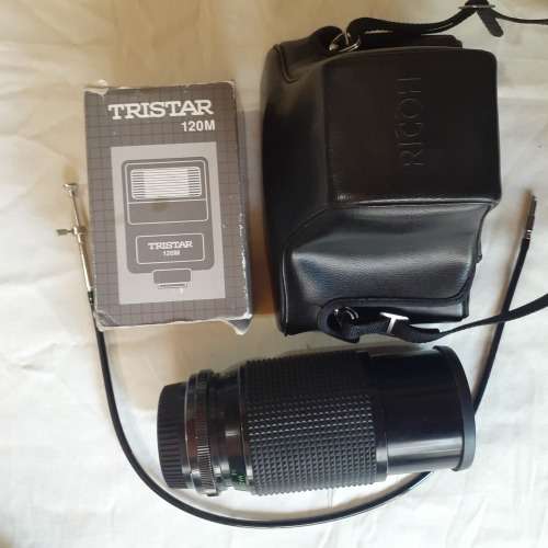 RICOH KR5 SUPER Film Camera with zoom lens and flach