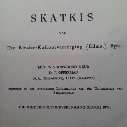 SKATKIS Boeke. Stel 1 tot 12. Junie 1972 Druk.