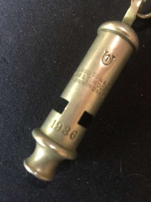 1936 J.HUDSON&Co BARR St HOCKLEY BIRMINGHAM whistle
