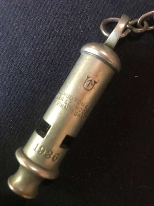 1936 J.HUDSON&Co BARR St HOCKLEY BIRMINGHAM whistle