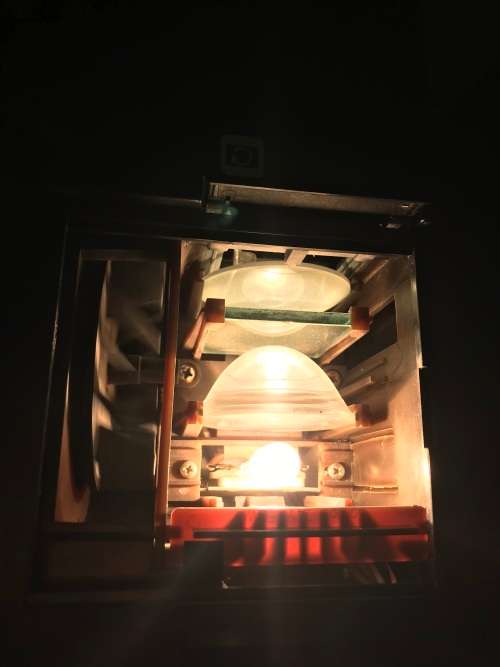 KINDERMANN Telefocus. Slide viewer. Working.