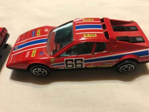 2 X FERRARI, BURAGO, 1:43 scale. Made in Italy. CARS