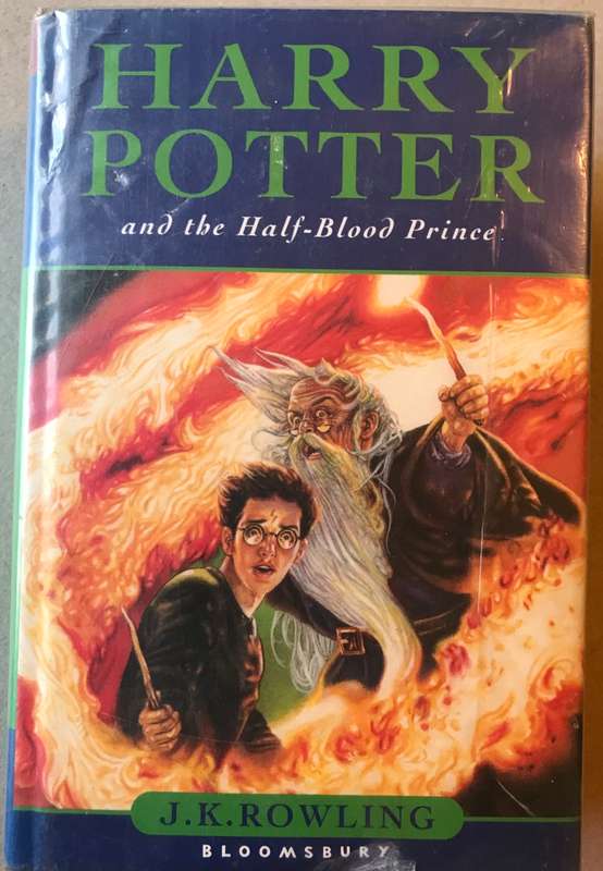 HARRY POTTER and the Half-Blood Prince. With the typo on p99