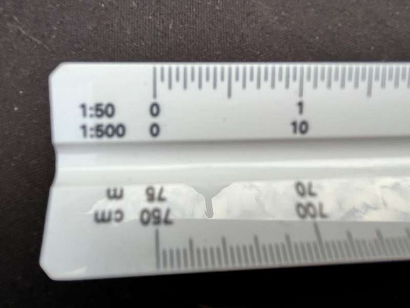 multi scale ruler. Composite scale. In an as-new condition.