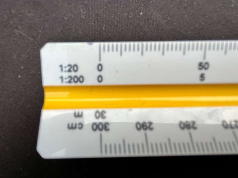 multi scale ruler. Composite scale. In an as-new condition.
