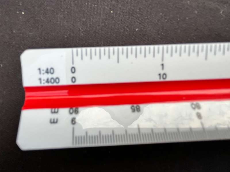 multi scale ruler. Composite scale. In an as-new condition.
