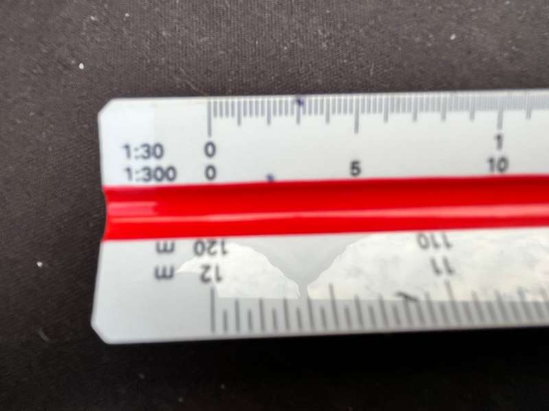 multi scale ruler. Composite scale. In an as-new condition.