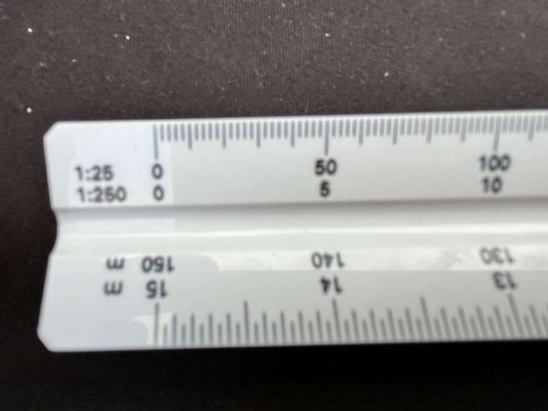 multi scale ruler. Composite scale. In an as-new condition.