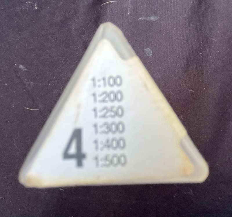 multi scale ruler. Composite scale. In an as-new condition.