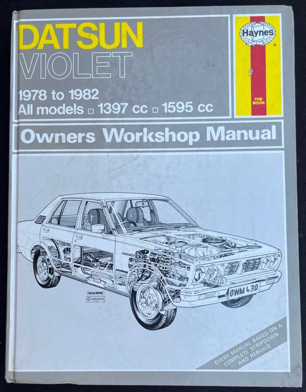 DUTSUN VIOLET, 1978 to 1982, haynes Owners Workshop Manual