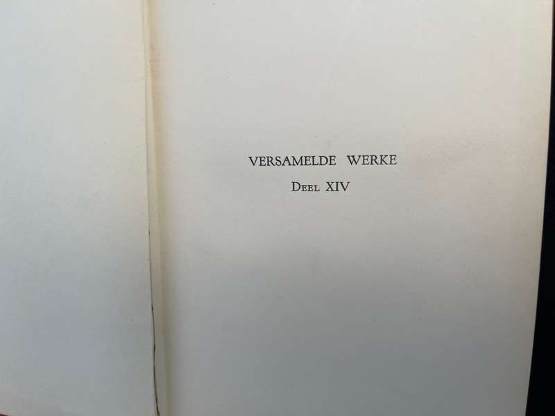 C.J. LANGENHOVEN Versamelde werke. 1937. Volumes 1-14