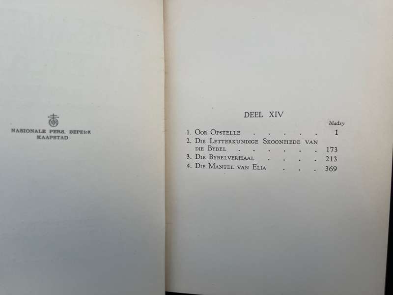C.J. LANGENHOVEN Versamelde werke. 1937. Volumes 1-14