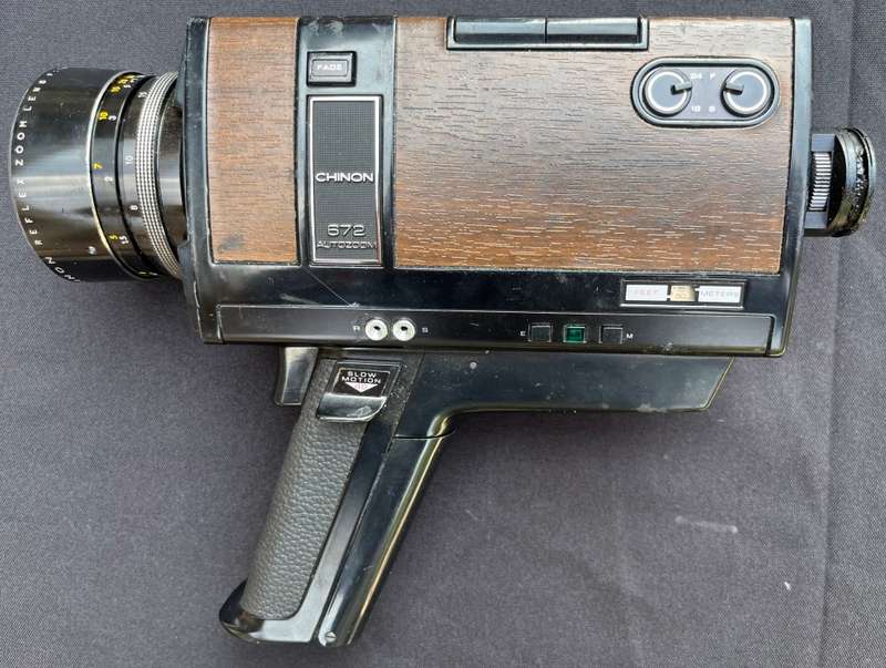 CHINON 672, SUPER 8, AUTOZOOM Film Camera. NOT TESTED.