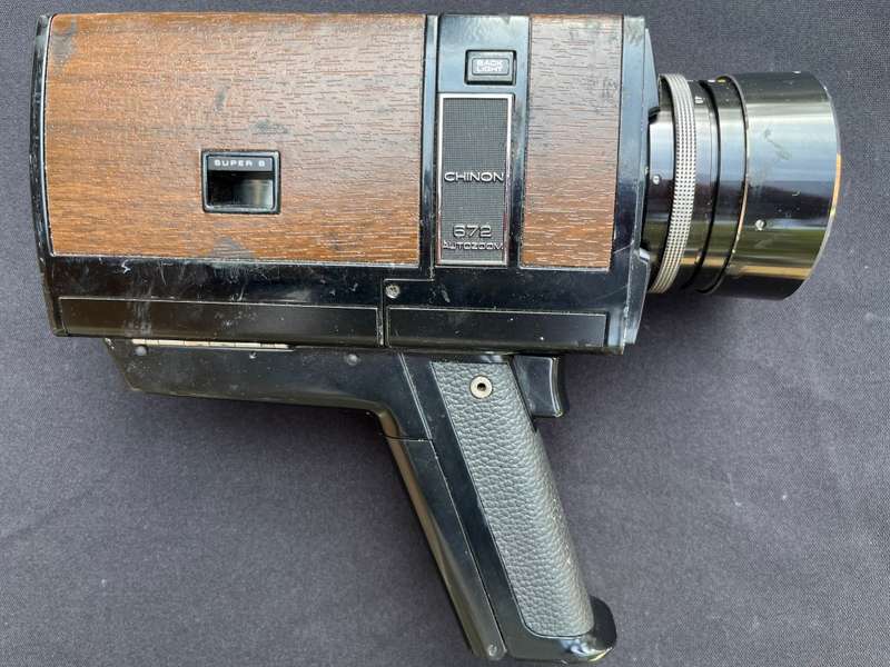 CHINON 672, SUPER 8, AUTOZOOM Film Camera. NOT TESTED.