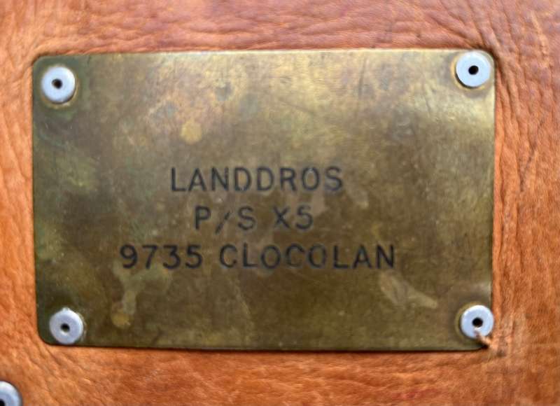 Vintage Post Office bag Tag `9735 CLOCOLAN`