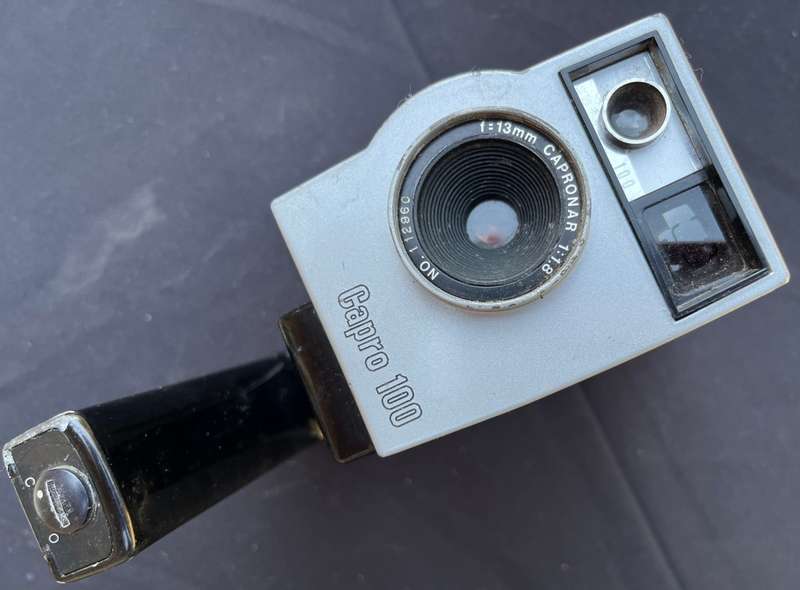 Vintage CAPRO film camera with films.