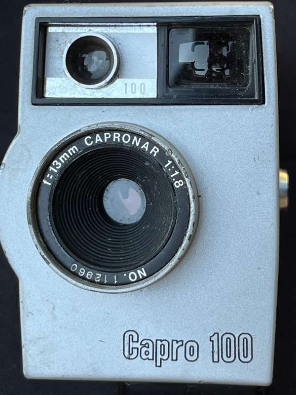 Vintage CAPRO film camera with films.