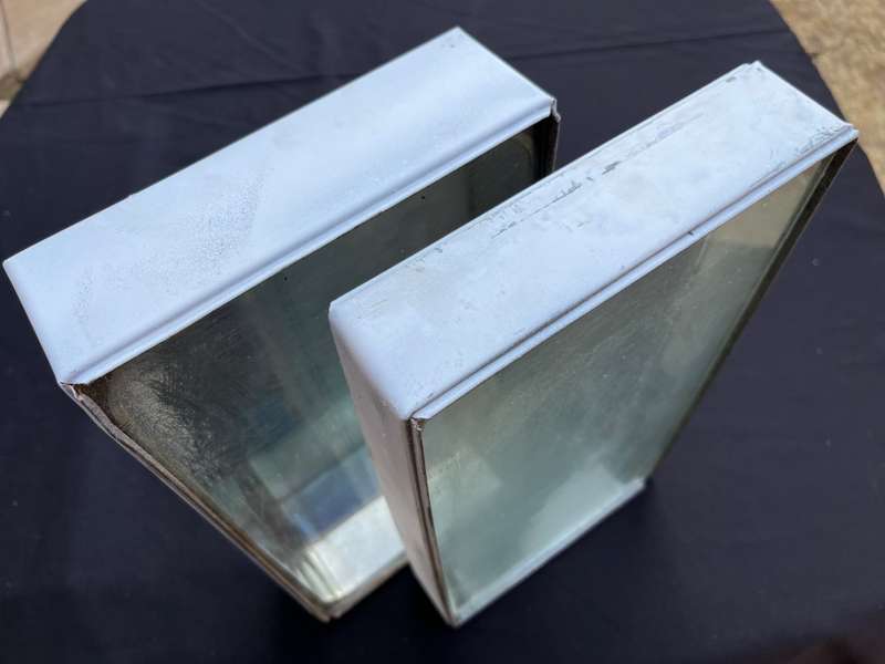 DEFY Oven windows? glass and metal boxes.
