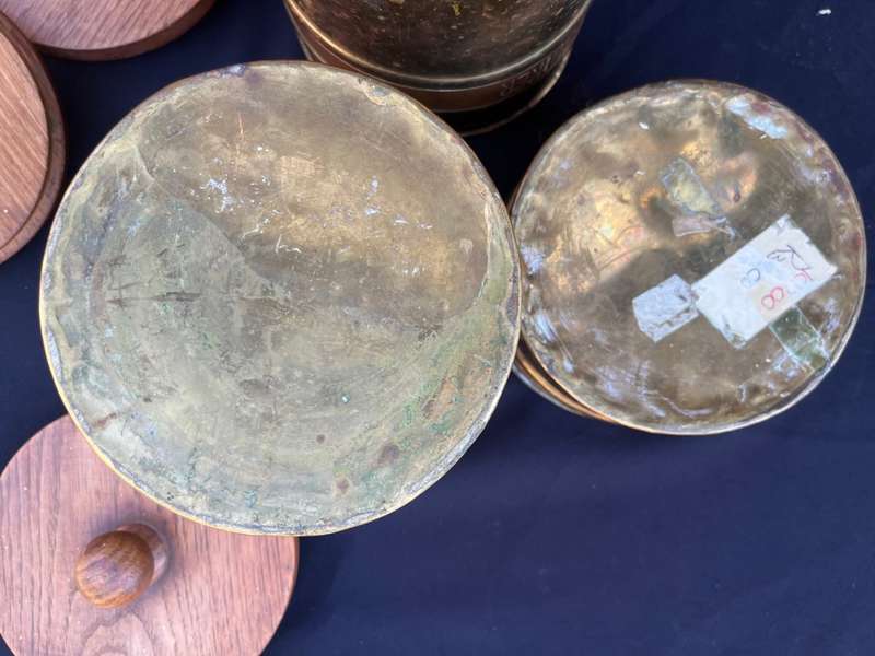 Stunning vintage Copper and Brass kitchen holders