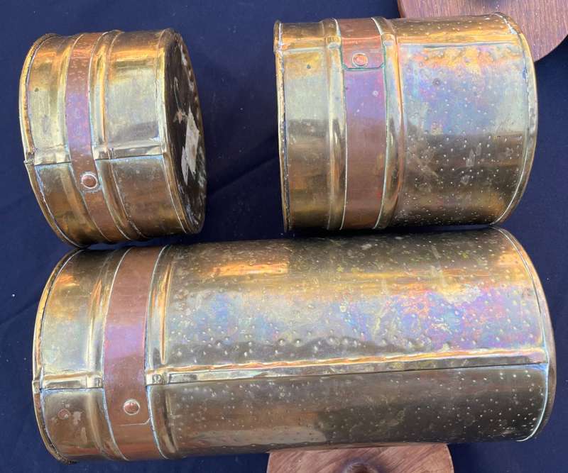 Stunning vintage Copper and Brass kitchen holders