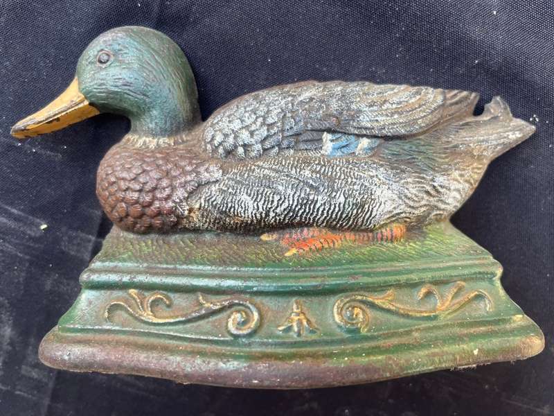 Vintage, Cast iron, Door stops. (one by WREGHT STUDIOS)