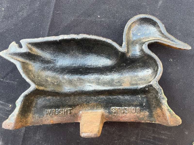 Vintage, Cast iron, Door stops. (one by WREGHT STUDIOS)