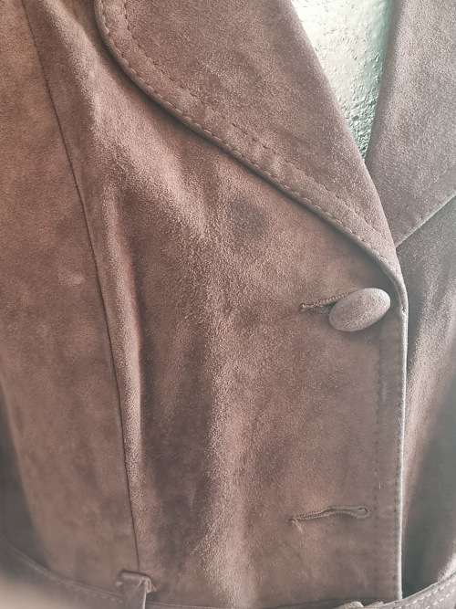 Juan Herraez Brown Suede Leather Jacket