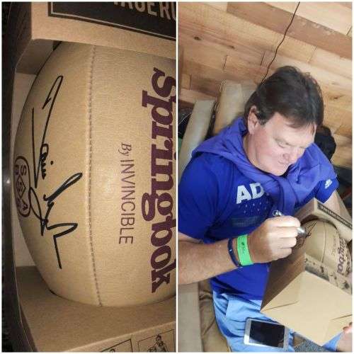 Danie Gerber  Signed Super Springbok Leather Rugby Balls