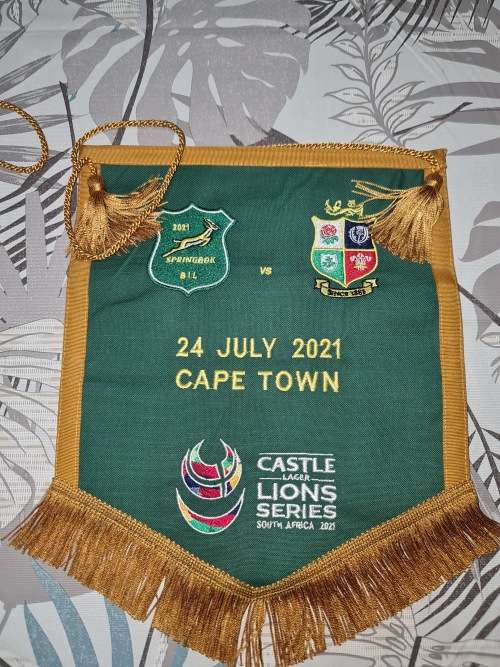 SA vs British Lions 24.07.2021 pennant RUGBY SPRINGBOKS