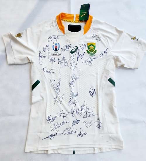 2019 Springbok Rugby world cup Signed Player issue  Jersey