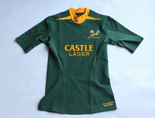 Springbok PLAYERS JERSEY WOW , SA vs Wales 26/06/2004