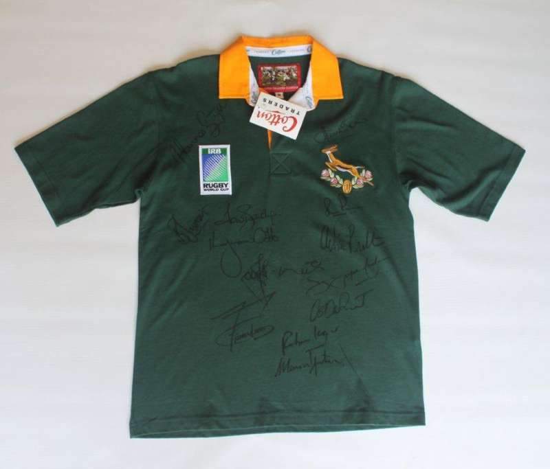 Rurgby World Cup 1995 Springbok Signed jersey