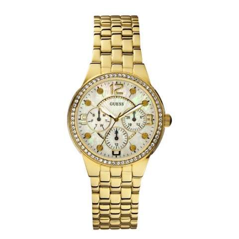 GUESS LADIES GOLD TONE BRACELET WATCH
