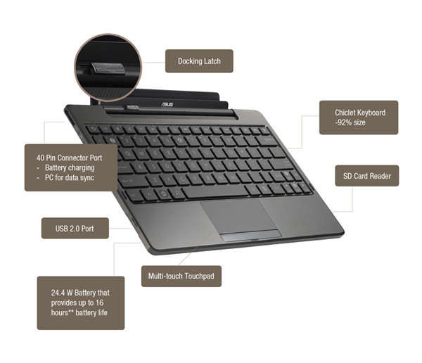 Asus Eee Pad Transformer TF101 Mobile Docking