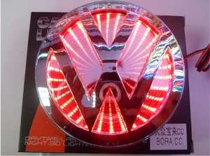 VW GOLF mk4, 3D LED DOUBLE COLOUR LIGHT UP REAR BADGE,11CM,free tracked posting
