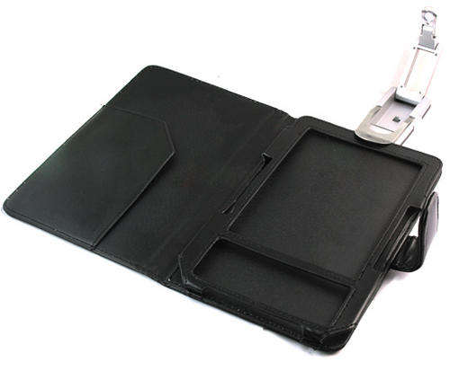 Black Leather Case Cover For Kindle 3,With LED Light,free tracked posting.