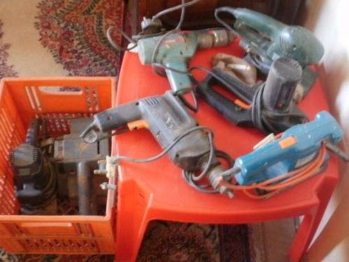 SEVEN ELICTRICAL WOOD WORKING TOOLS