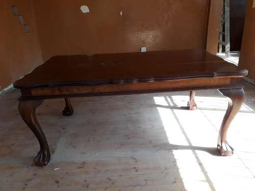 Imbuia Ball & Claw 6 Seater dining room Table and 6 Chairs