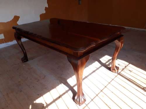 Imbuia Ball & Claw 6 Seater dining room Table and 6 Chairs