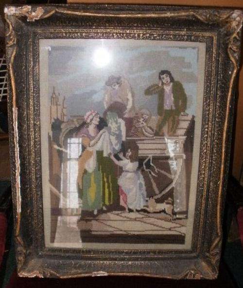A VERY NICE FRAMED TAPESTRY