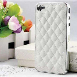 Leather Back Cover Case For Apple Iphone 5 White
