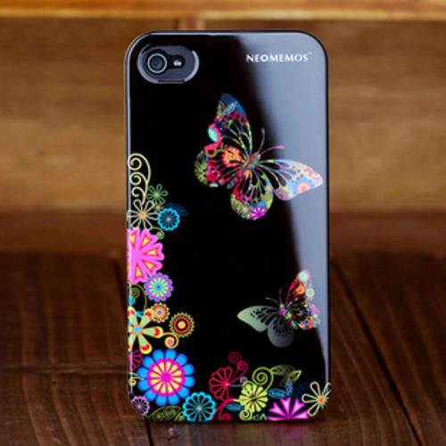 Butterfly Cellphone Cover For Iphone 4 Iphone 4s Black