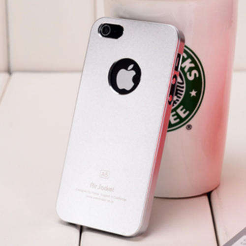 Metal Coated Cellphone Case For Apple Iphone 5  Cellphone Cover Silver
