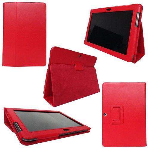 Smart Cover Tablet Case For Samsung Galaxy Tab 2 P5100 / 5110 Red