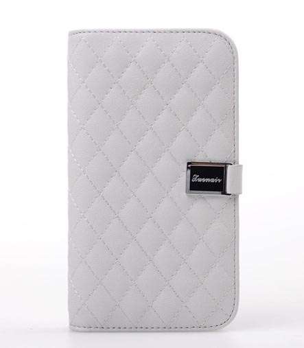 Wallet Style Leather Cellphone Case Cellphone Cover For Samsung Galaxy Note 2 N7100 White